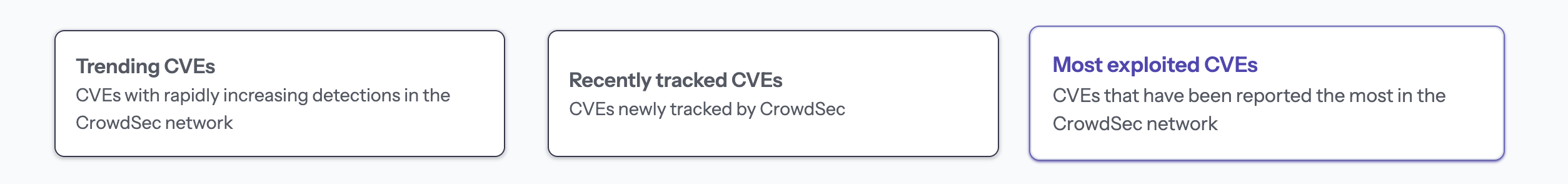 Screenshot — CVE Explorer shortcuts